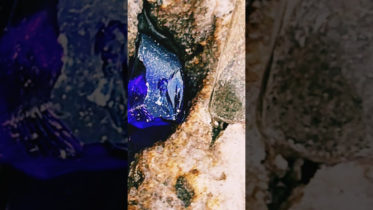 A sapphire hidden in a fiery rock  