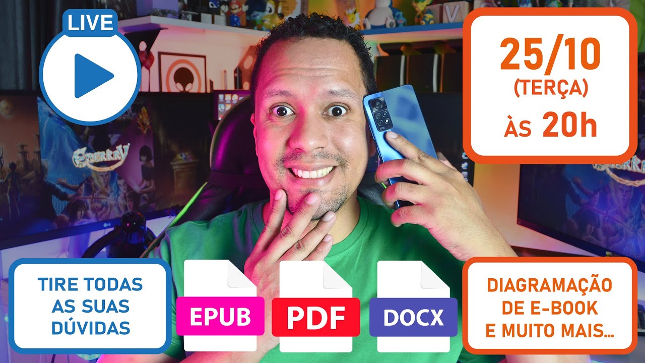Live com LeandroVSilva. Como diagramar um EBOOK com o KINDLE CREATE | WORD e SIGIL