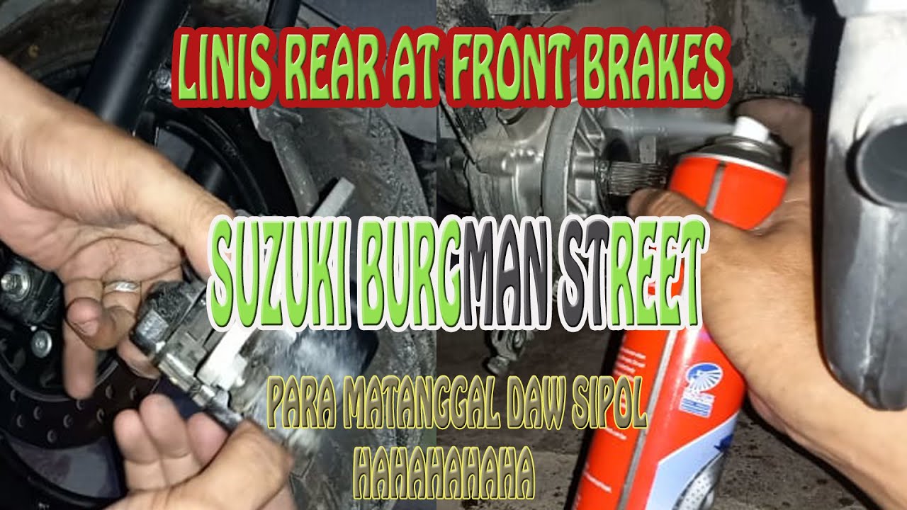Paano mag linis ng Rear at Front Brake ng Suzuki Burgman 125