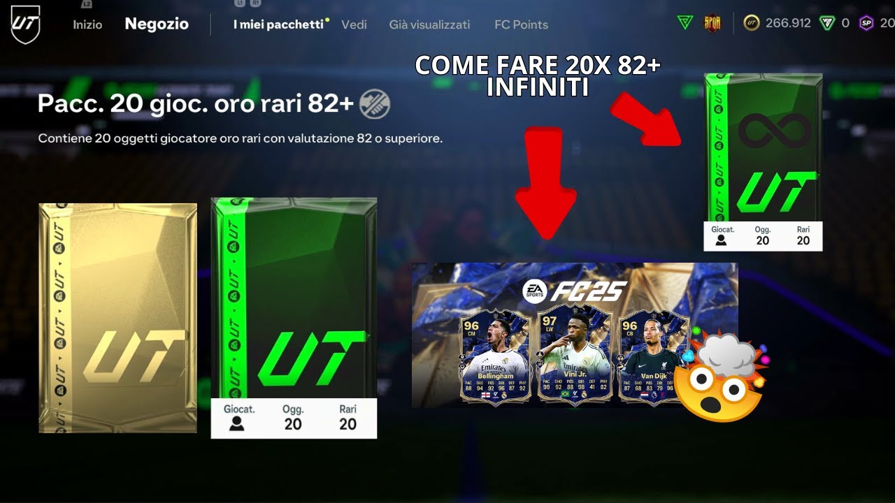 COME FARE PACK 20X 82+ INFINITI GRATIS!