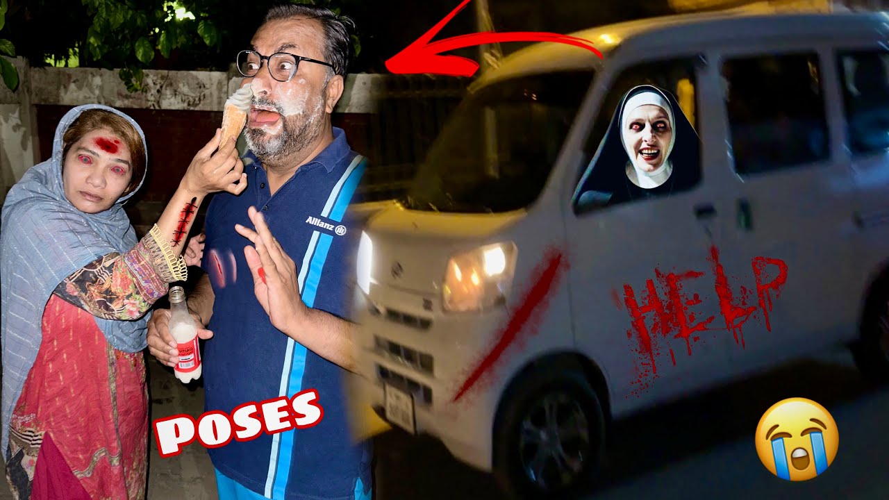 Scary nun 😨na ￼mama ka car sa accident kar￼wa diya😱