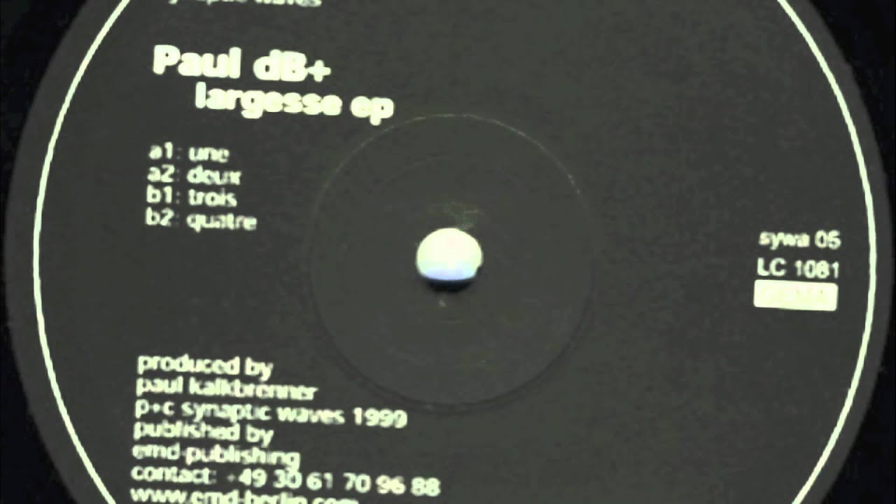 Paul Kalkbrenner : Deux (1999 - Largesse EP)