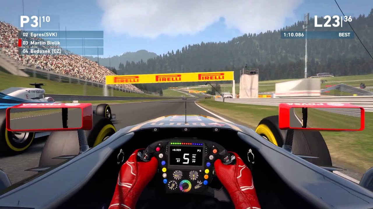 F1 2014 SVK CZ FAIR LIGA, Austria 50% Cockpit Cam