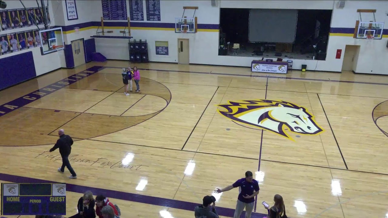 Peoria Christian vs roanoke Boys' Varsity Basketball