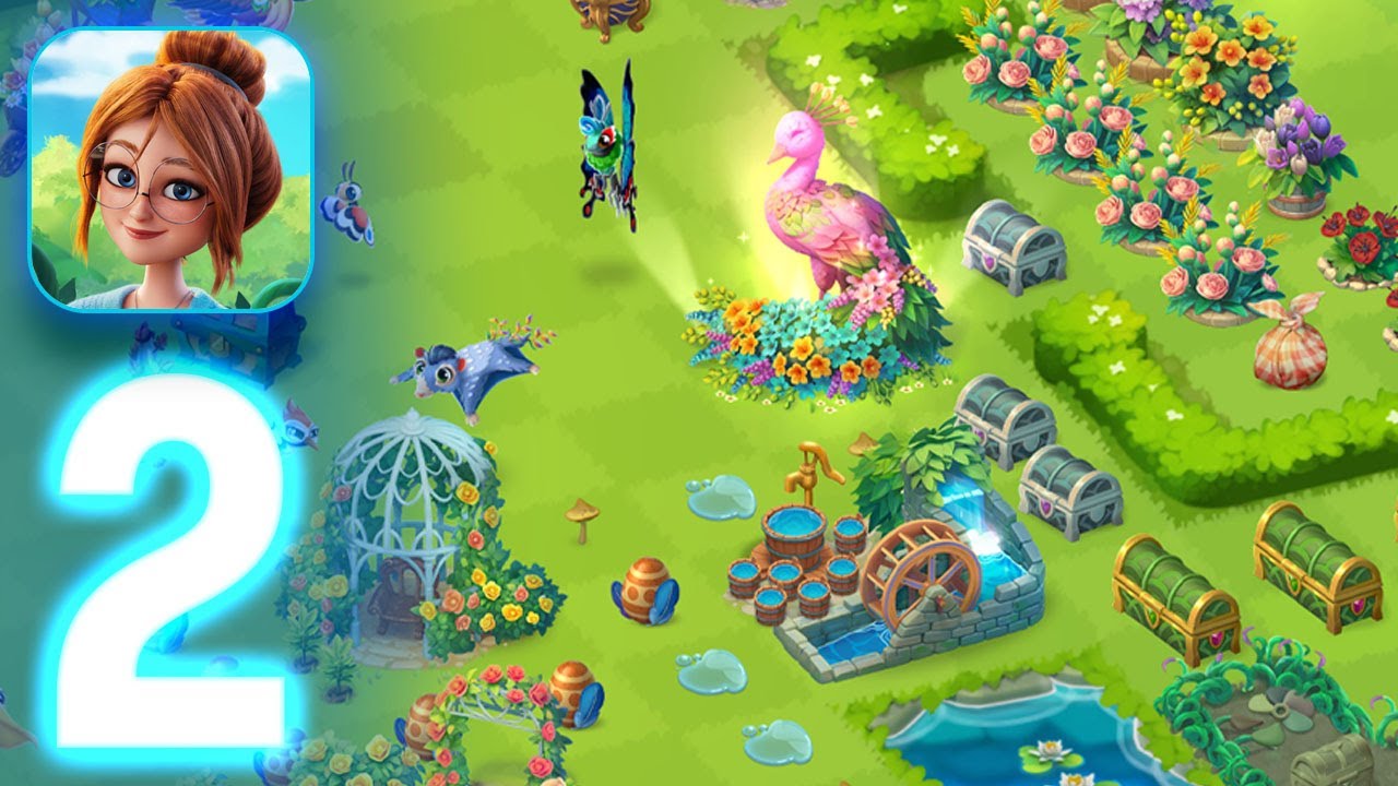 Merge Gardens - &rlm;&rlm;Gameplay walkthrough Part 2 (iOS, Android)