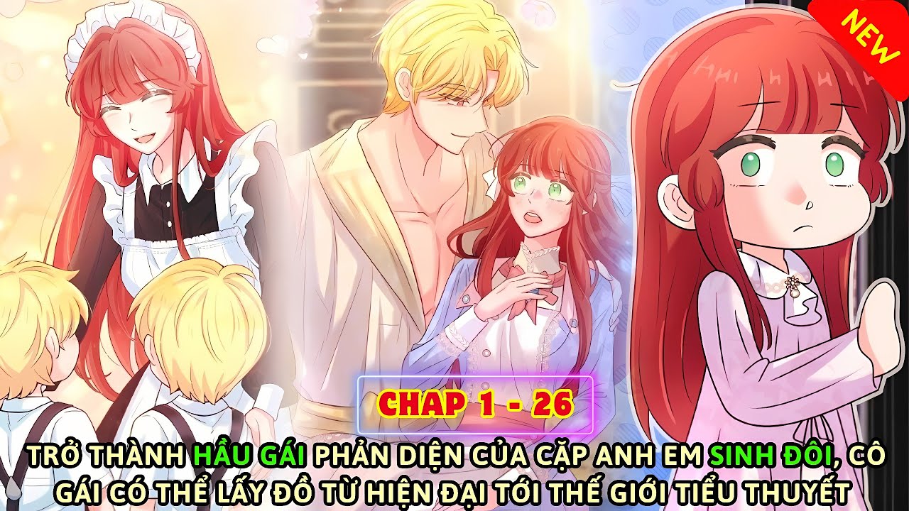 P1+2 | TRỞ THÀNH HẦU GÁI PHẢN DIỆN CỦA CẶP SINH ĐÔI | Review truyện tranh manhwa mới