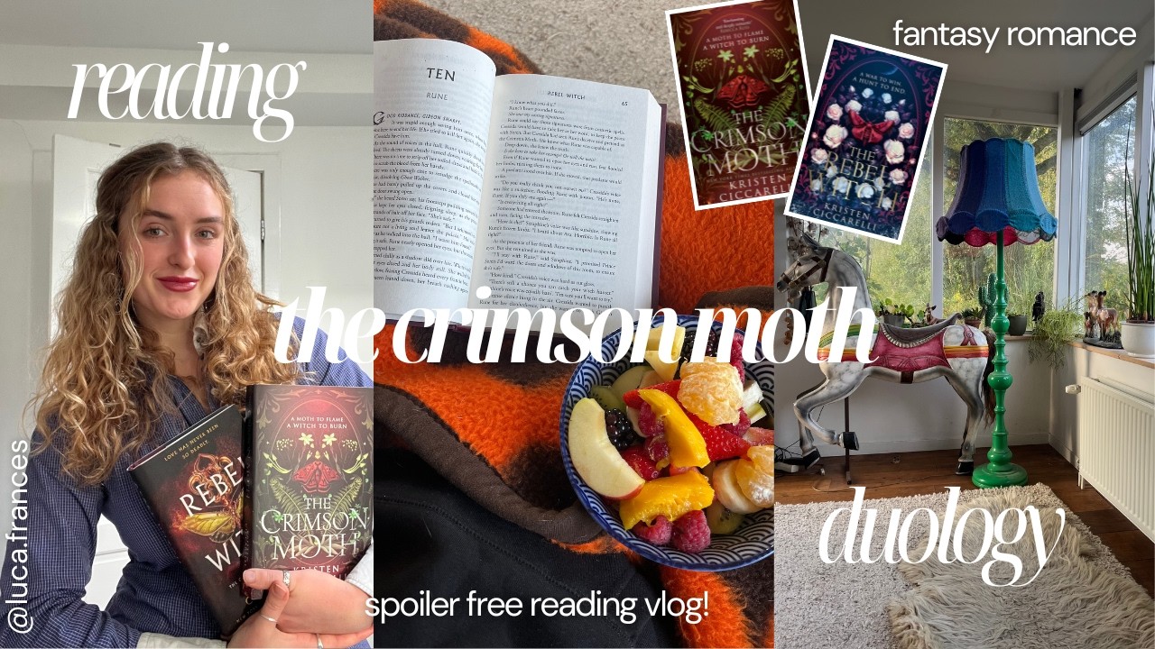 romantasy reading vlog | the crimson moth duology (heartless hunter)