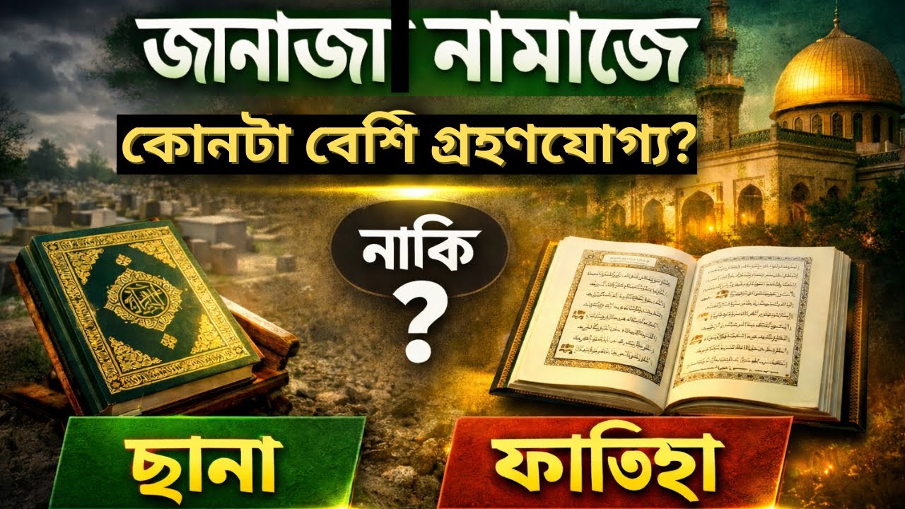 জানাজা নামাজ: সূরা ফাতিহা না ছানা? | সহিহ হাদিস কী বলে