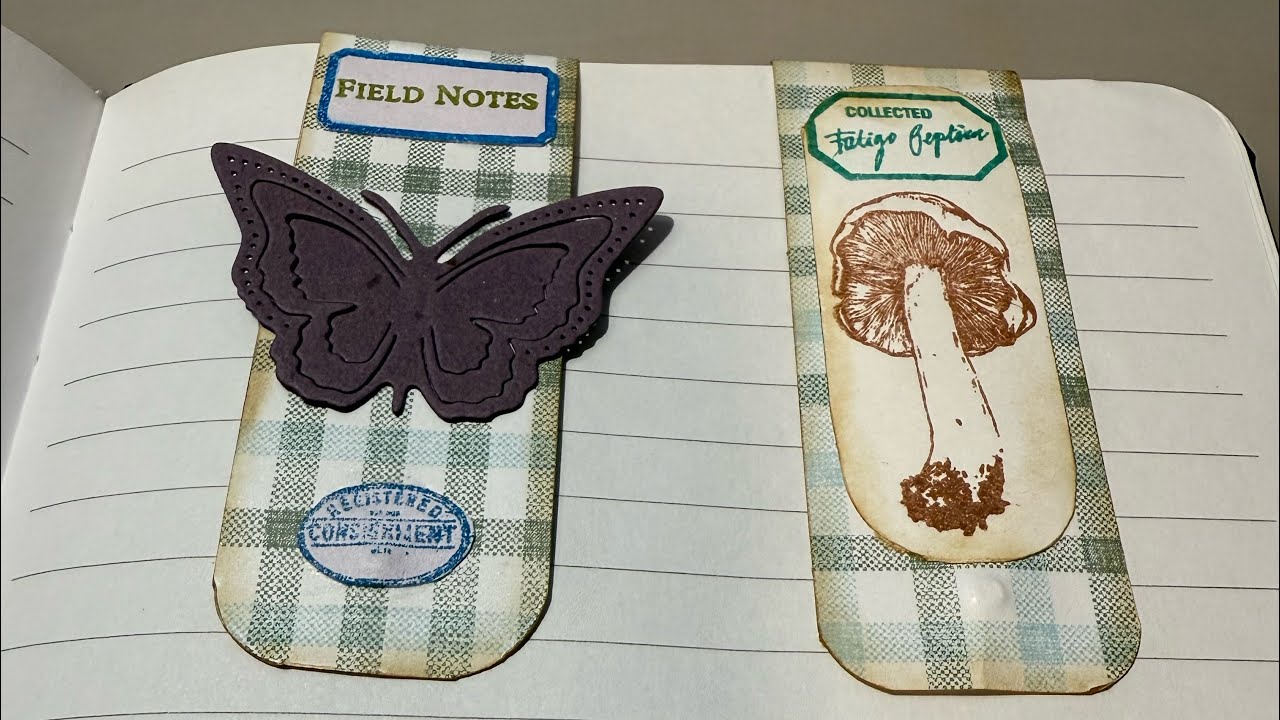 Easy magnetic bookmarks #scrapes