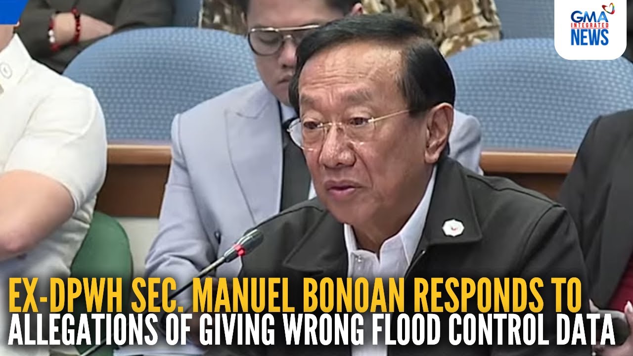 Ex-DPWH Sec. Bonoan responds to allegations of giving wrong flood control data | GMA Integrated News