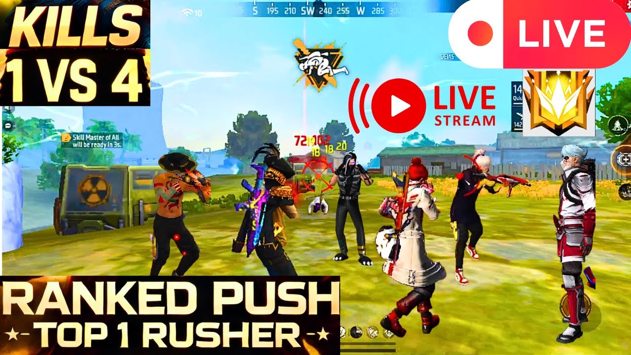 🔥বাংলাদেশের #1 Rusher লাইভে! | Free Fire Ranked Push | Deias0 Live 🔴