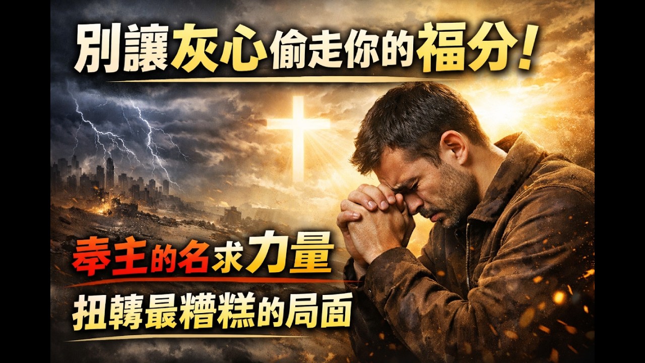 靈修短文｜別讓灰心偷走你的福分！奉主的名求得力量，扭轉最糟糕的局面｜中英雙語｜安靜靈修｜Devotion | Worship | 克服灰心｜Faith & Hope