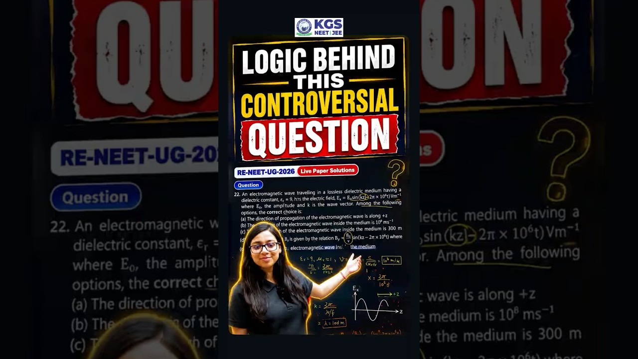 RE-NEET Physics Controversial Question Ka Sach! Must Watch 🔥 #reneet2026 #reneetphysics  #shorts
