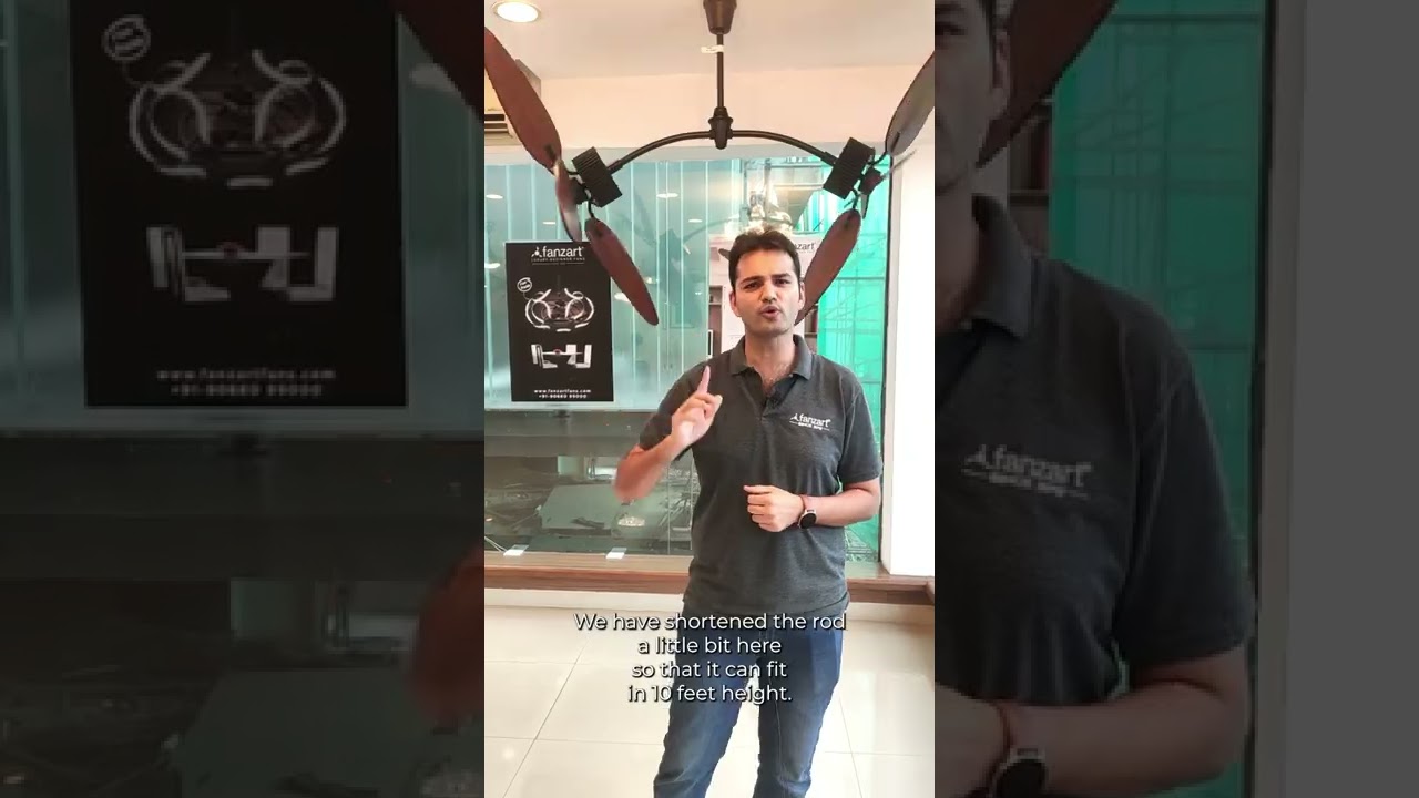 The Power of Two-Large Luxury Fans-in-One! | Fans for 20+ Feet Height Ceilings!(Villas & Bungalows)