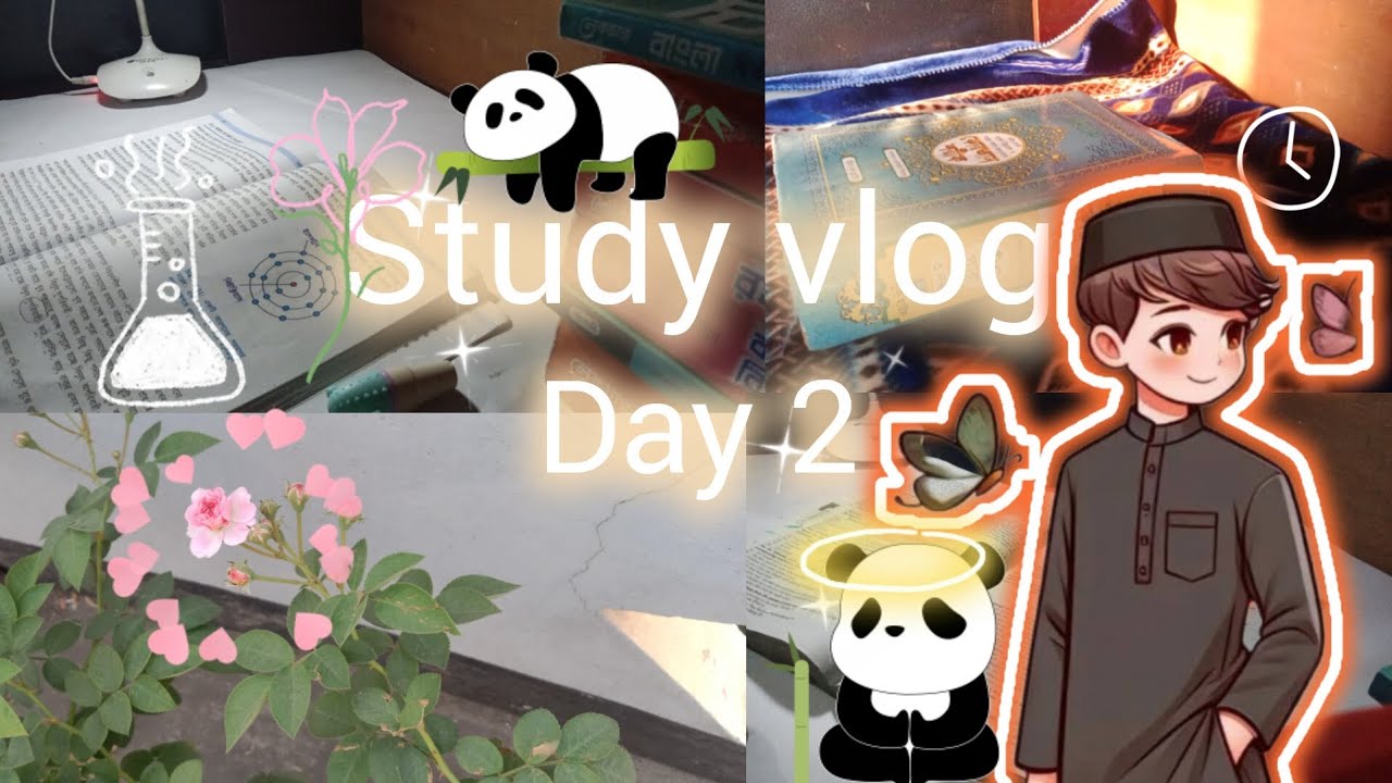 Study vlog day 2👳‍♂️✅#study #minivlog 
