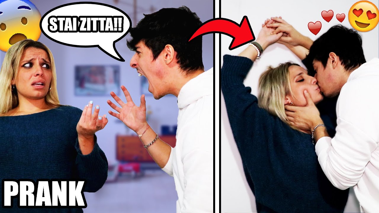 BACIO LA MIA RAGAZZA NEL MEZZO DI UN LITIGIO! -SCHERZO! *NON HA CAPITO*