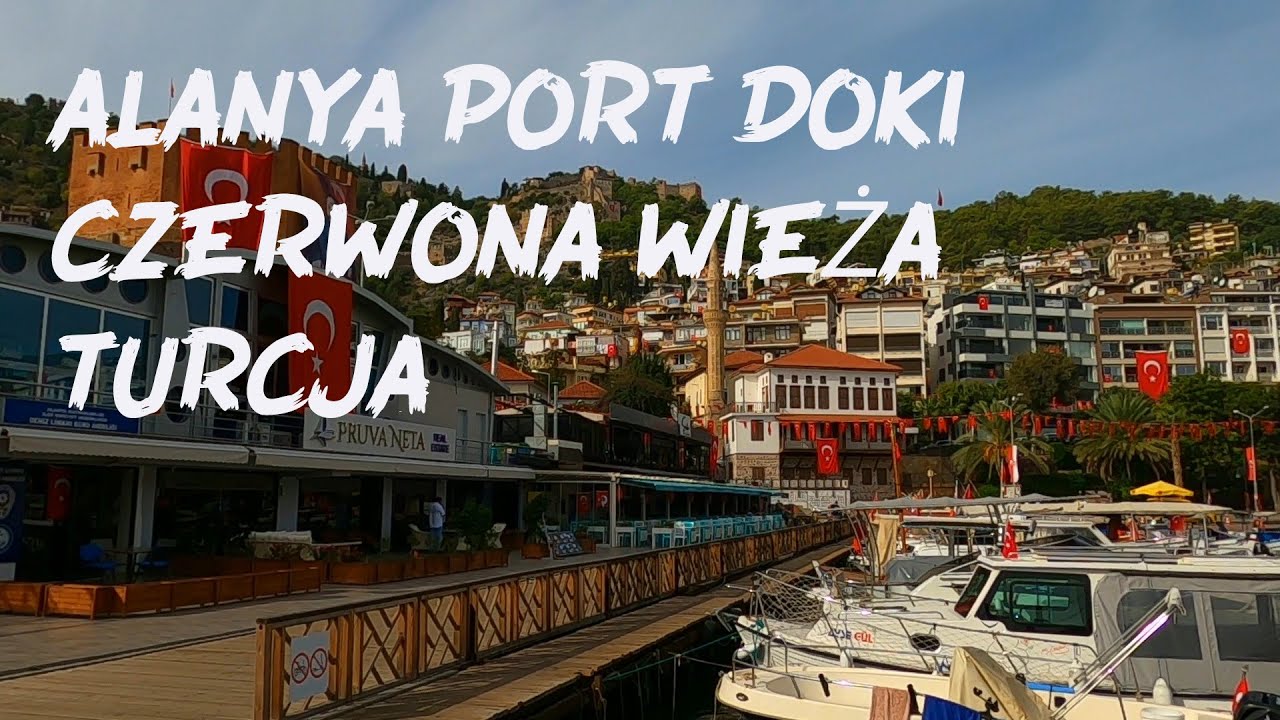 Alanya Port Doki Czerwona Wieża Turcja