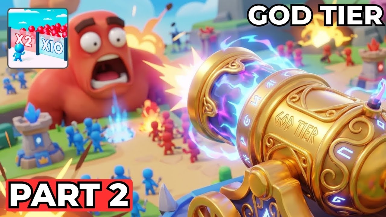 Mob Control Gameplay Part 2 – GOD TIER CANNON Unlock | Boss Battle Strategy (Android/iOS)