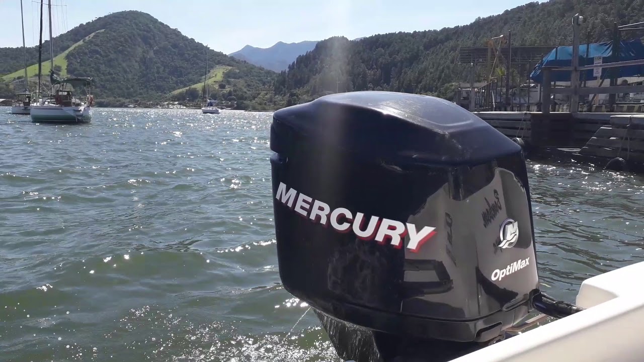 Teste motor de popa mercury optimax 150 hp angra dos reis