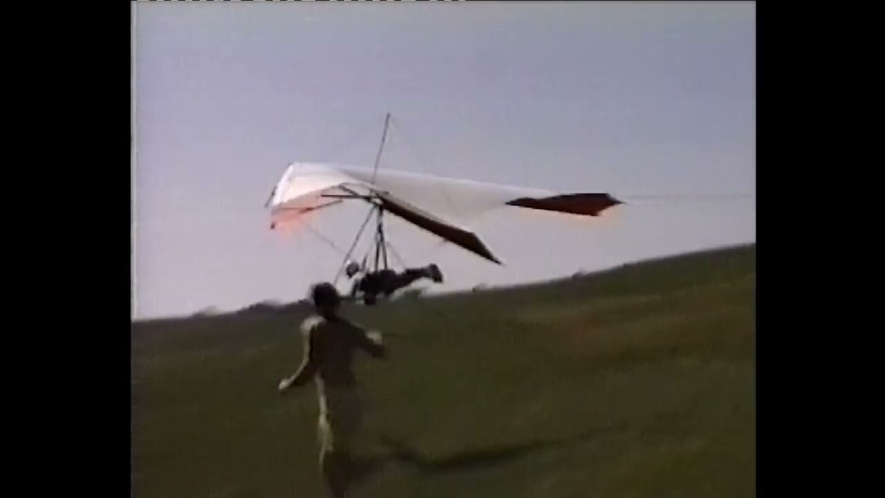 Drachenfliegen Wasserkuppe 1987 mit Papillon