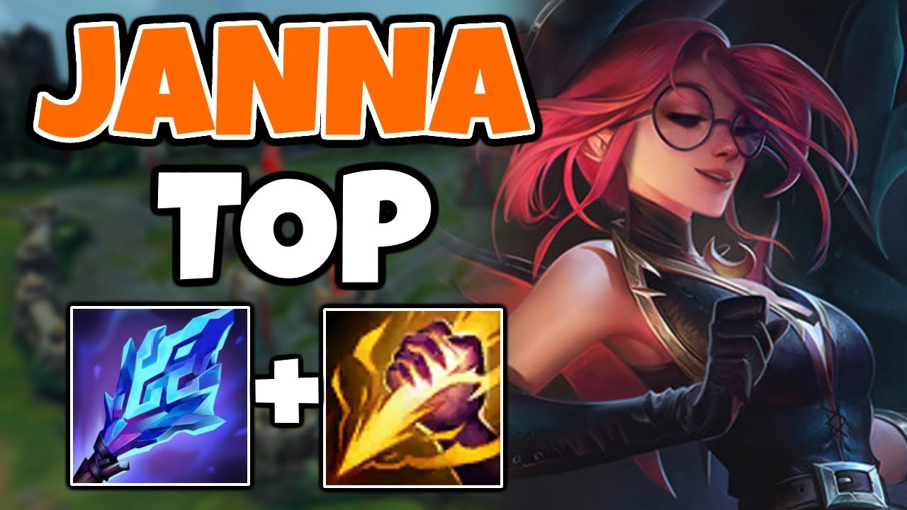 This NEW JANNA TOP WITH SMITE looks BANNABLE... but it's actually strong? - League of Legends