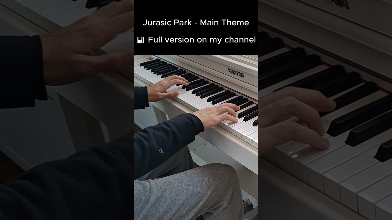 Jurassic Park Theme on Piano 🎹🦖