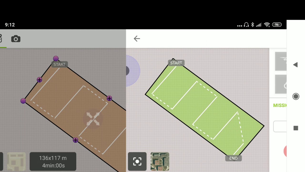 Criando e executando um plano de voo para um drone usando o App Pix4D.