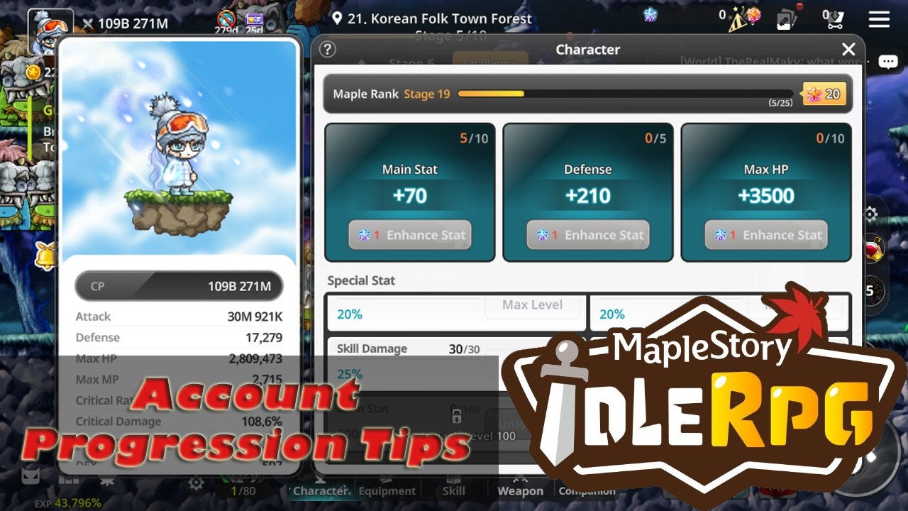 Maplestory Idle (Account Progression Tips) #mapleidle #maplestory #maplestoryidle