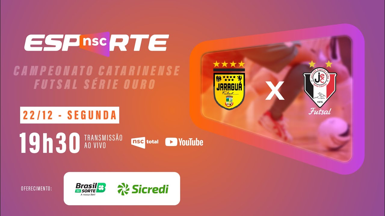 JARAGUÁ X JEC | FINAL SÉRIE OURO CAMPEONATO CATARINENSE DE FUTSAL | JOGO DE VOLTA