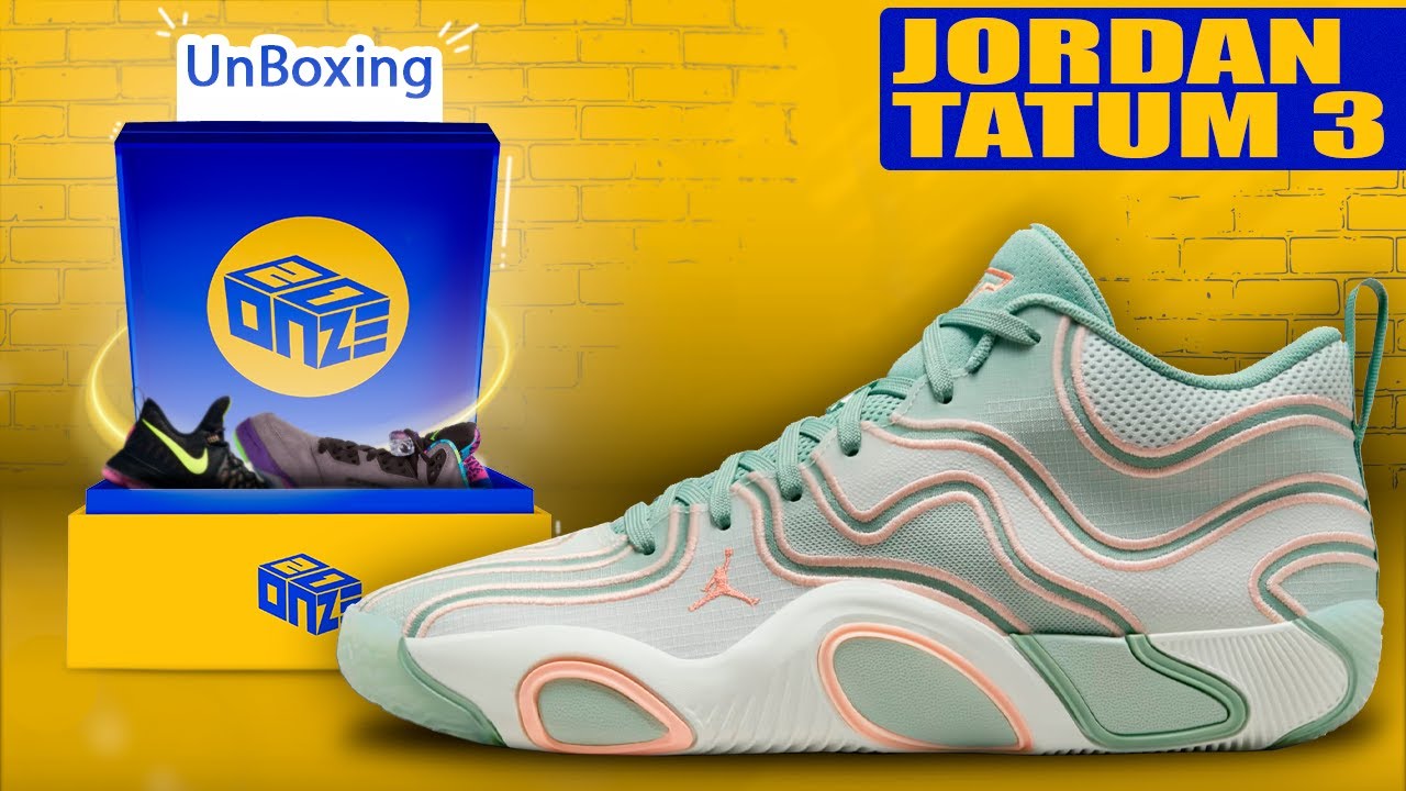 Unboxing Jordan Tatum 3 - Melhor que o Anterior? Modelo mais Leve da Nike?