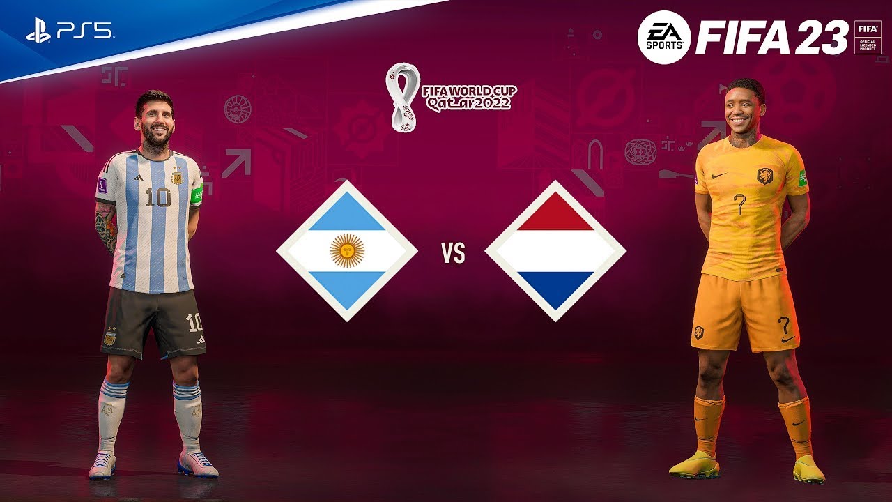 FIFA 23 | CUARTOS DE FINAL COPA MUNDIAL QATAR 2022 | ARGENTINA VS HOLANDA | 4k 60FPS | PS5