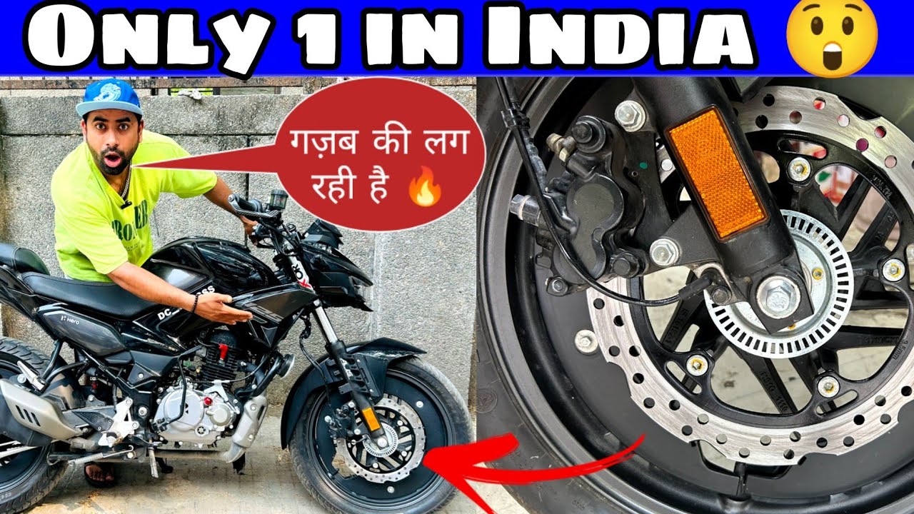 Patle Disk Install in My Hero Xtreme 125r 🔥 | Front Disk modification 😲 | insane Break  Masterpiece