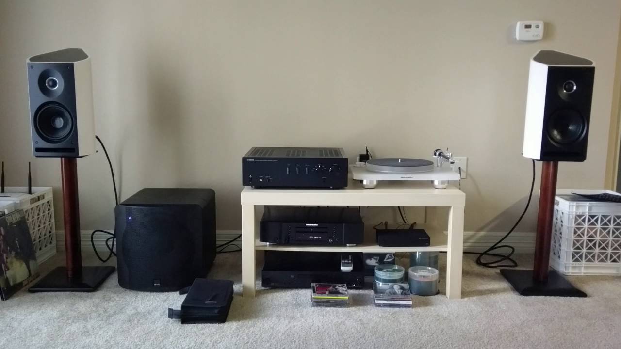 Sonus Faber Venere 2.0, Yamaha A-S1000, SVS SB2000, and Marantz CD6006