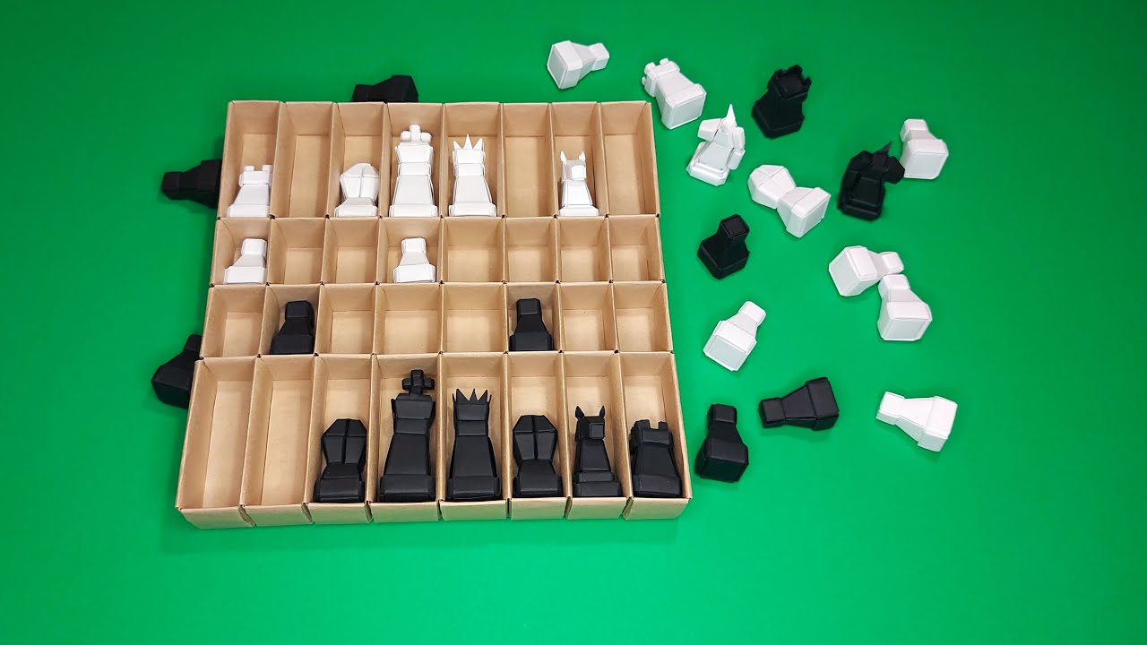 How to Make Origami Heavy-Duty 4x8 Box Matrix for Origami Chess Pieces