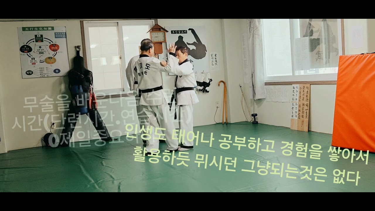 건강 무술수련 반복 연습이다. 빠르고 높은 것이 무술이 아니다