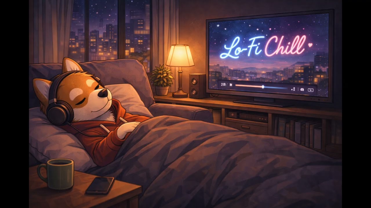 🌌 Lo-Fi Chill — 1 Hour Sleep & Relax Mix | Calm Nights, Quiet Minds 🌙