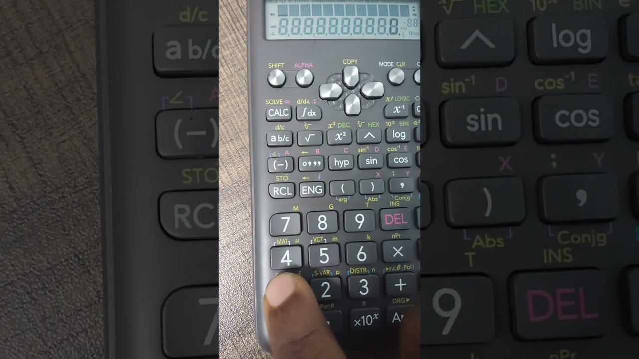 Finding Correlation coefficient using CASIO fx991ms model 