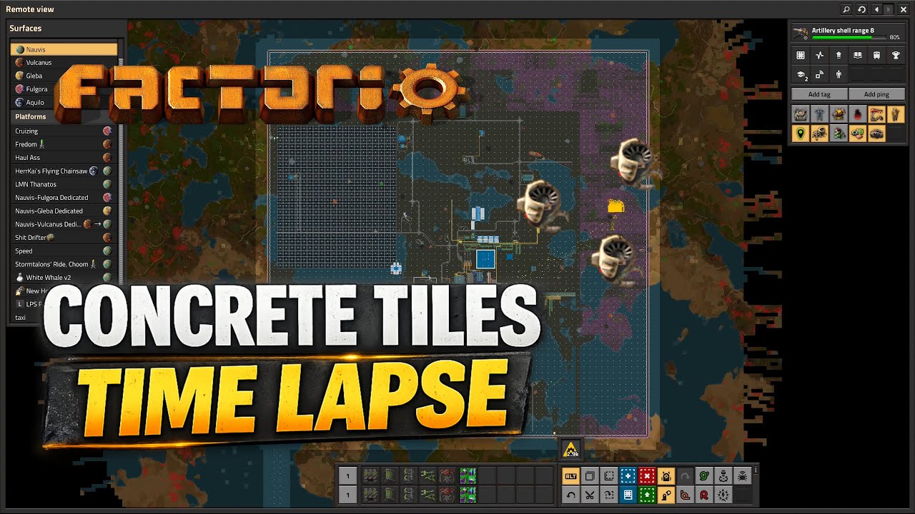 Factorio Bots Time Lapse