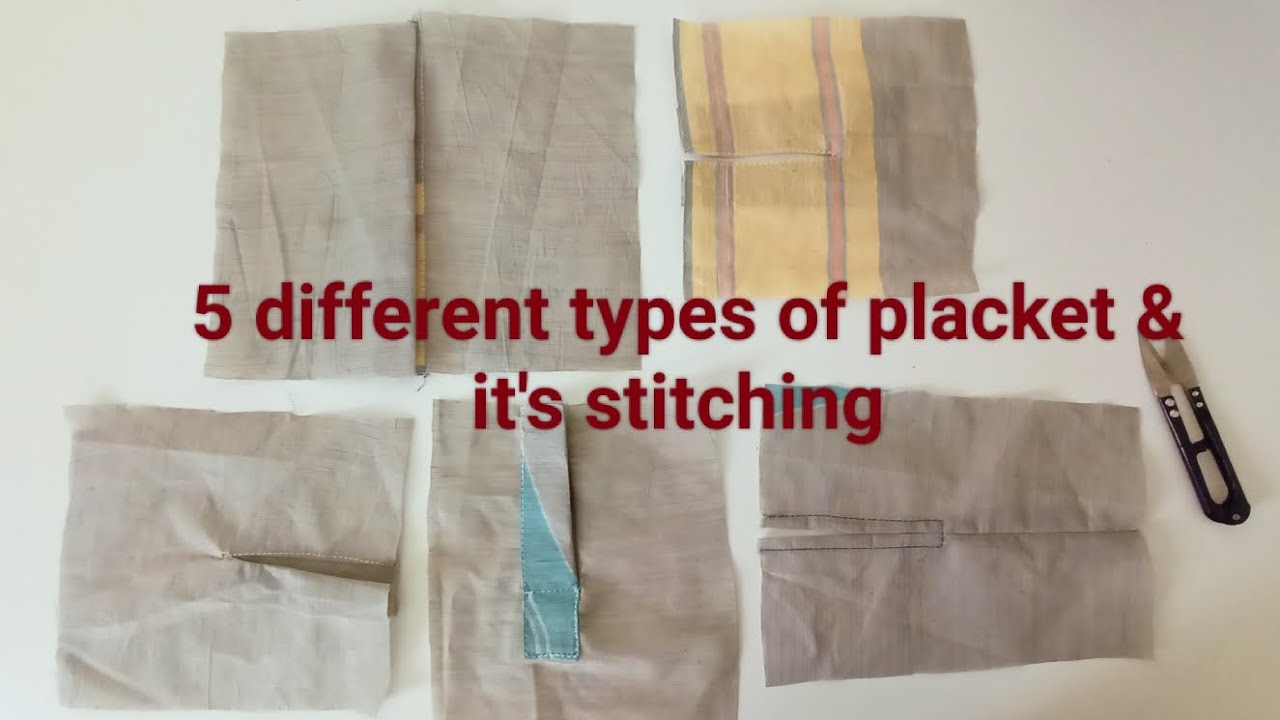 placket Types & way of stitching,Make easily and learn variety #tutorial #learning#viral #beginners