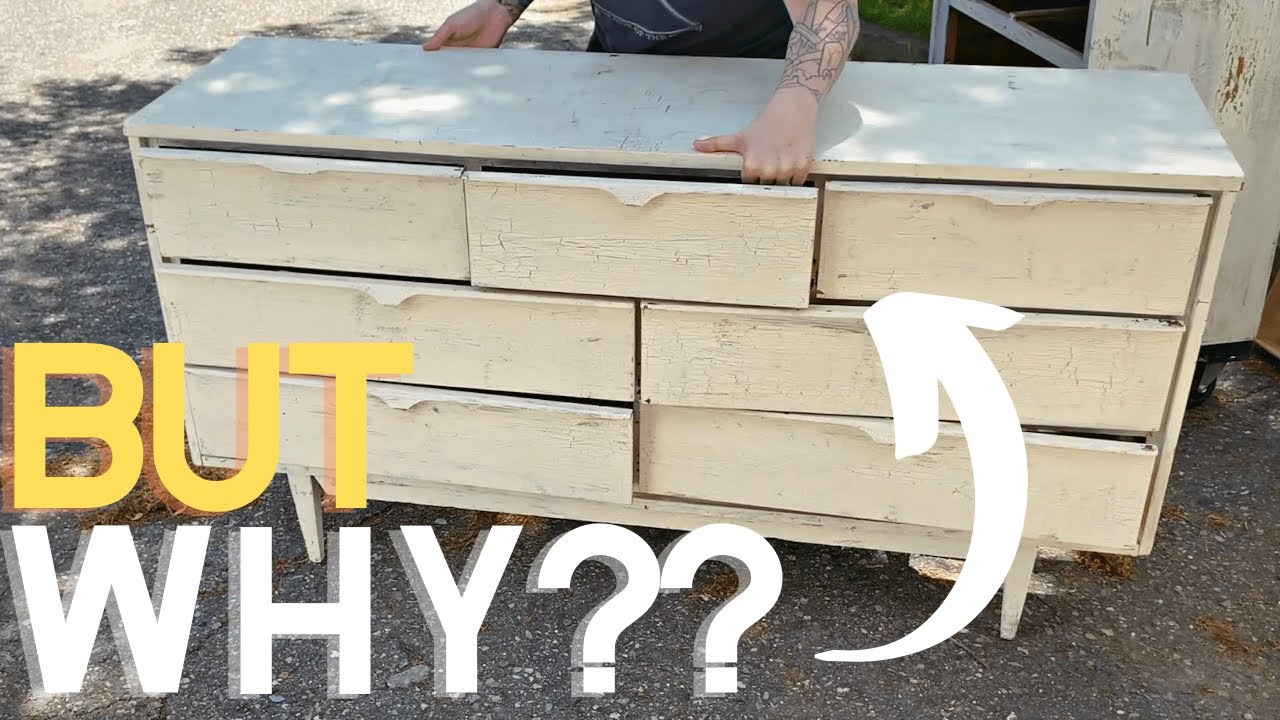 Refinishing a Smelly Mid-Century Dresser: The Most Extreme Restoration Yet!