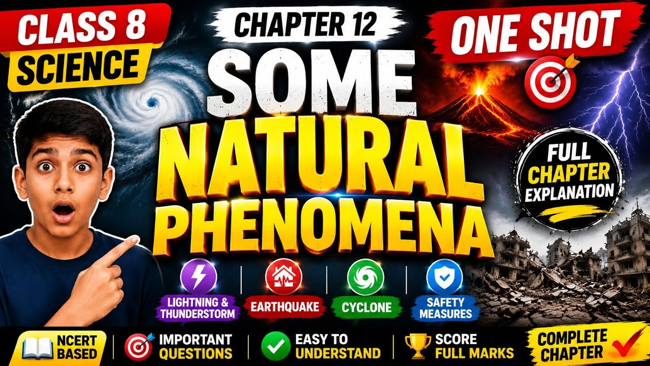 Chapter 12 Some Natural Phenomena || Class 8th || Science Full Notes 