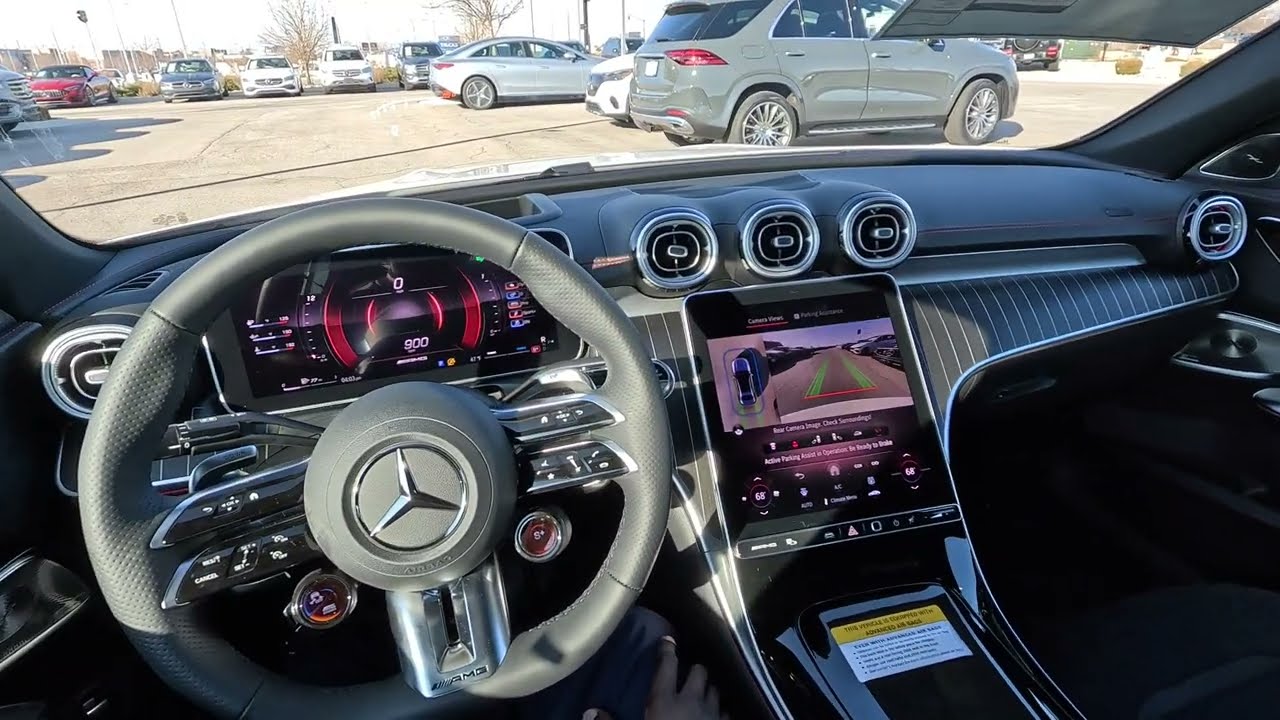 How to Use Park Assist In The Mercedes-Benz | Active Parking Assist in the 2024 AMG C43 Sedan