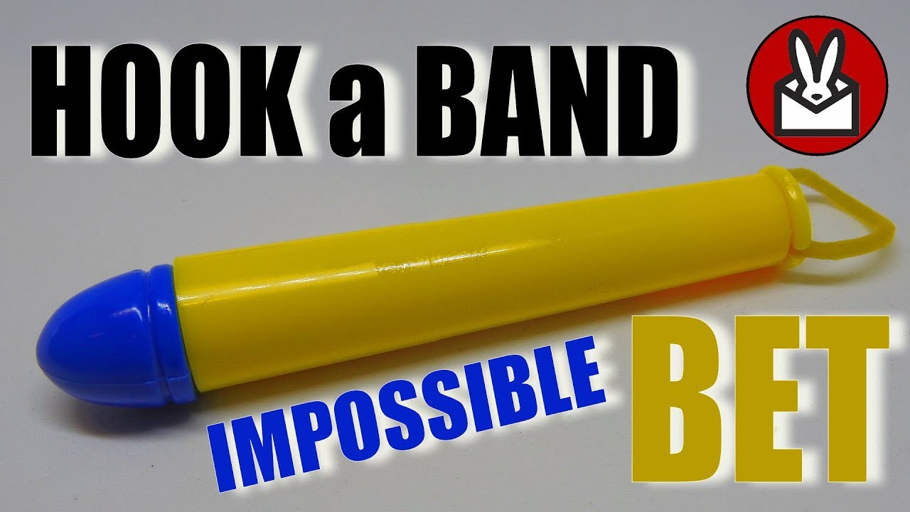 Hook a Rubber Band Impossible Challange Puzzle Bet