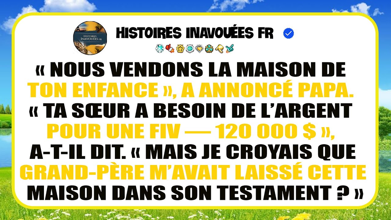 Mes Parents M’ont Inscrit Comme Donneur Volontaire Pour L’opération De Mon Frère, Sans Me Demander.