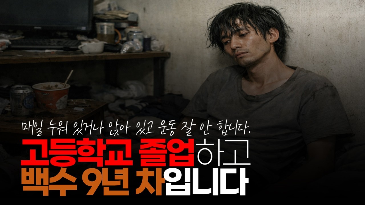 (※시청자댓글) 나는 고등학교 졸업하고 2017년부터 9년 백수입니다. 나도 매일 누워 있거나 앉아 있고 운동 잘 안 합니다. #9년째백수 #장기백수 #자발적백수