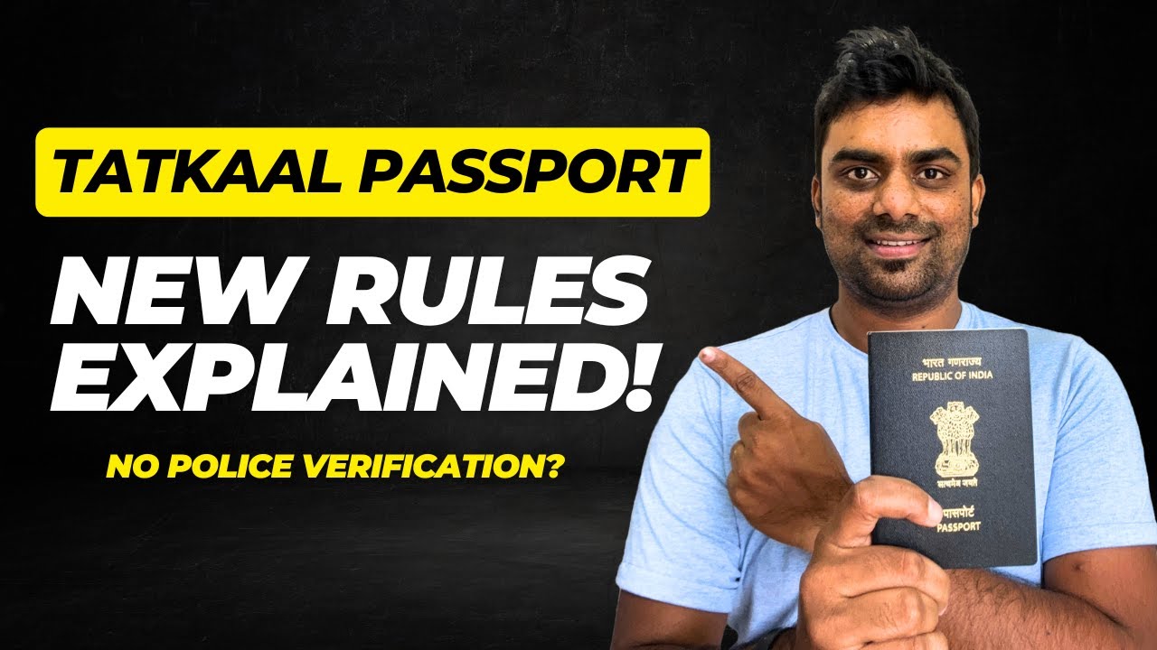 Tatkaal Passport Process 2025 || No Police Verification? || Complete Details