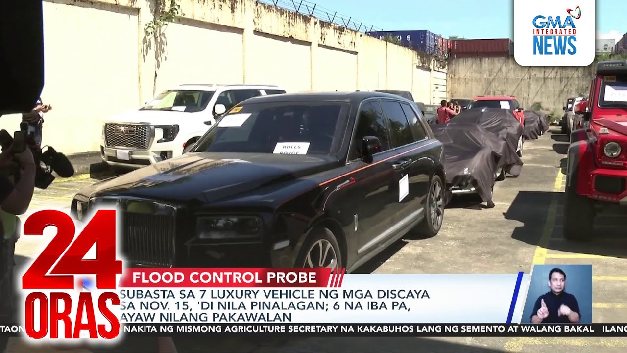 Subasta sa 7 luxury vehicle ng mga Discaya sa Nov. 15, ‘di nila pinalagan; 6 na iba pa,... | 24 Oras
