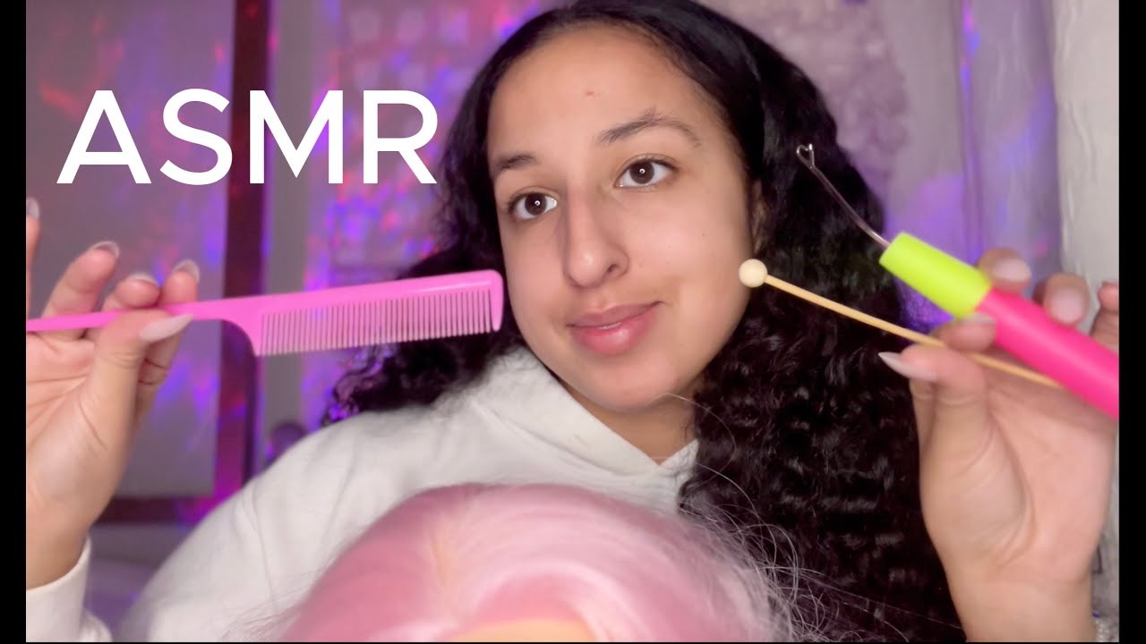 ASMR| Hair tracing, Head Scratching, & Mouthsounds 💤🤭