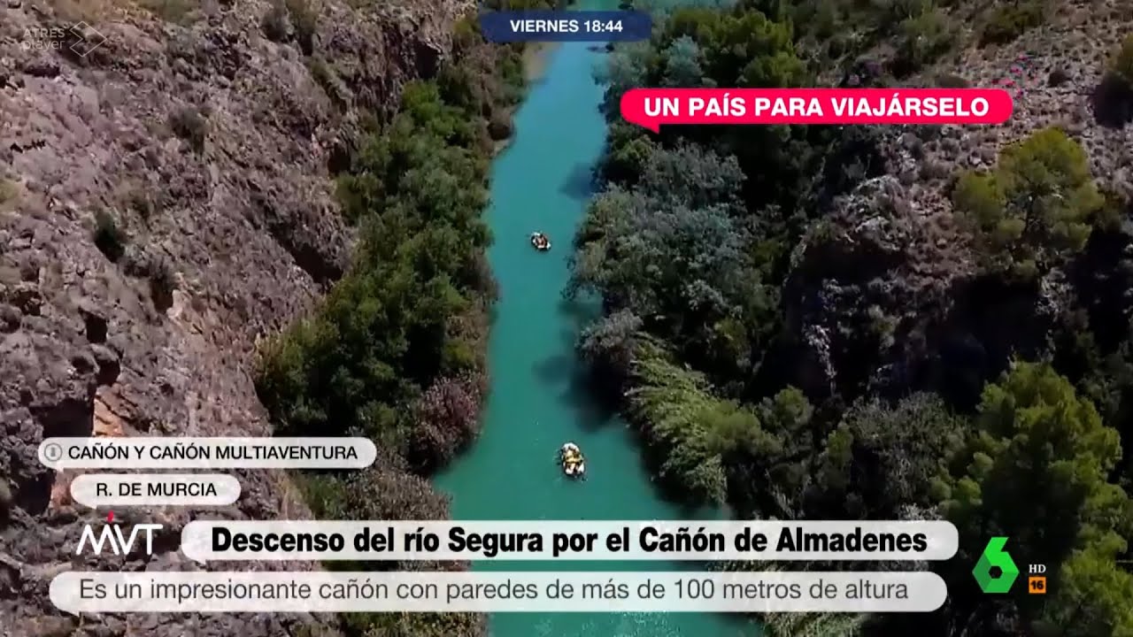 Un país para viajárselo: El Cañón de Almadenes (Calasparra-Cieza) MTV la Sexta (10-03-23)