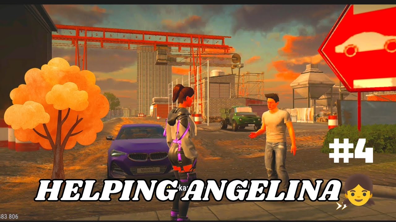HELPING ANGELINA TO BUILD HER HOUSE 🏡#madout2 